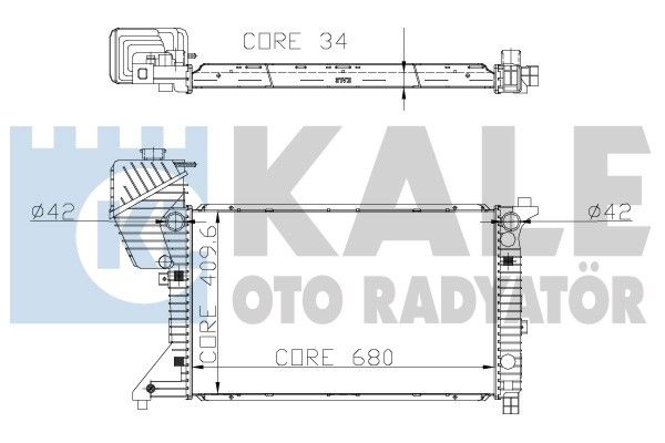 KALE OTO RADYATÖR Радиатор, охлаждение двигателя 320000